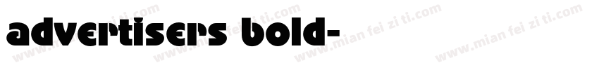 advertisers bold字体转换